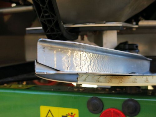 Verschlissene Streuschaufeln