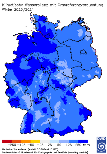 Abb. 2: Klimawetterbilanz Winter 2023/24, Quelle: DWD
