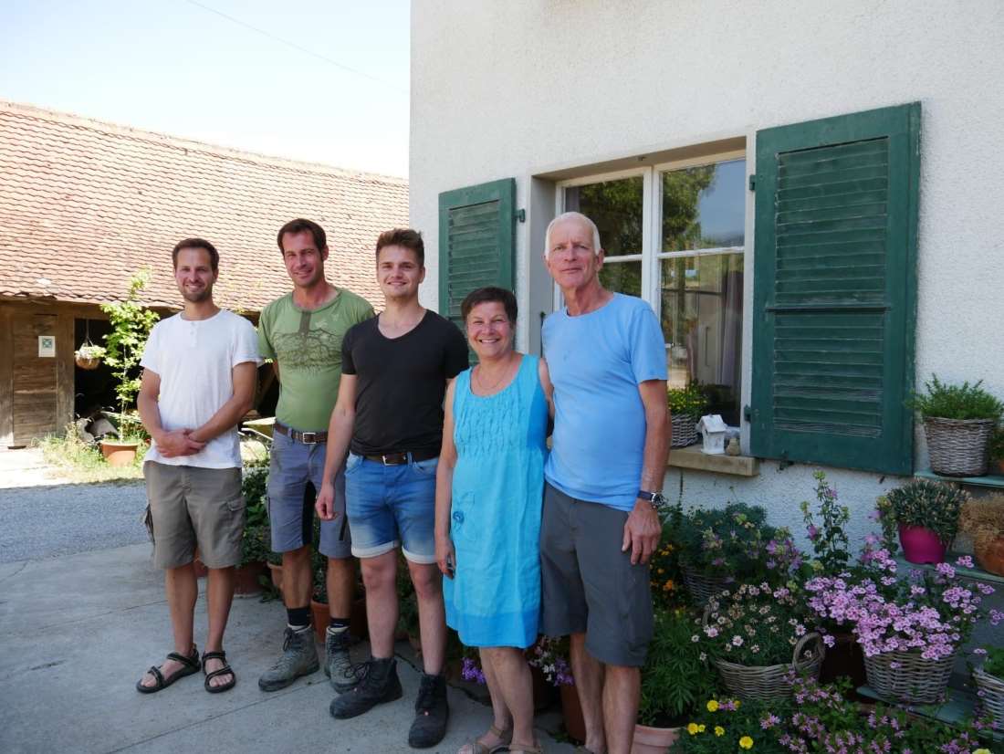 Familie van der Veer: Bruder von Simon, Simon van der Veer (Betriebsleiter), ich, Eltern von Simon